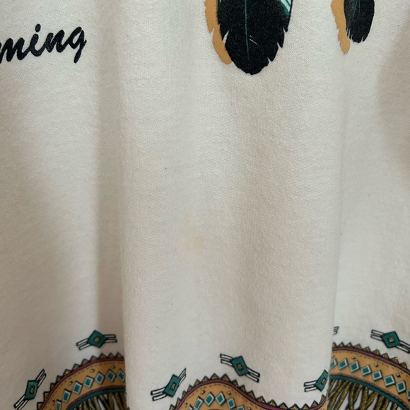Vintage 1993 Lifestyles Wyoming Native American SouthWestern Sweatshirt Sz Small - Picture 4 of 6